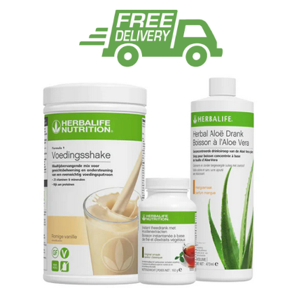 HERBALIFE – Gezond Ontbijt – Shake + Thee + Aloë